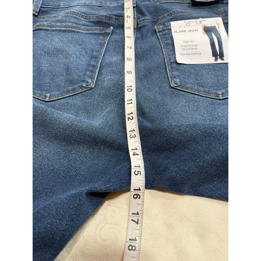 Jessica Simpson Women's High Rise Flare Jeans‎ Dark Wash Size 16 Capsule Stretch